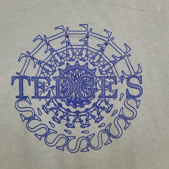 Vintage 80s Tedges Shirt Large 21x25 Mandala-Style Crop USA - Picture 8 of 14